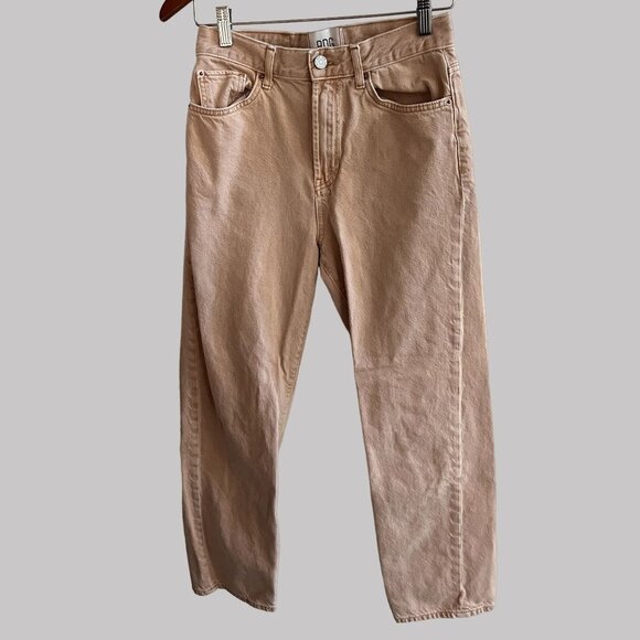 BDG Jeans Juniors Actual Size 26x28 Beige Zip Up Pullon Button Up Straight Leg‎ - Picture 9 of 16